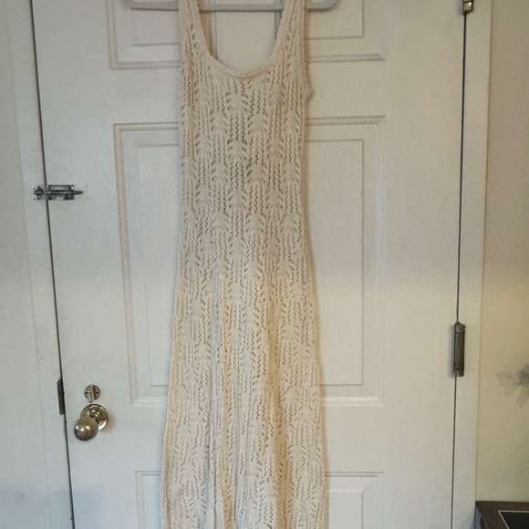 Aqua Dresses & Skirts - Aqua cream lace / crochet dress
